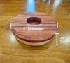 Natural Cedar Tealight Candle Holder