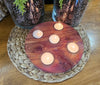 Natural Cedar Tealight Candle Holder