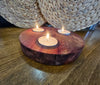 Natural Cedar Tealight Candle Holder