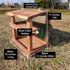 Red Cedar Double Decker Bird Feeder