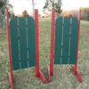 3 Panel Barn Door Wing Standards Wood Horse Jumps - Platinum Jumps