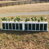 Picket Brush Box Horse Jumps Set/2 - Platinum Jumps