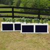 2 Panel Colored Brush Box Horse Jumps Set/2 - Platinum Jumps