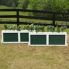 2 Panel Colored Brush Box Horse Jumps Set/2 - Platinum Jumps