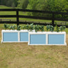2 Panel Colored Brush Box Horse Jumps Set/2 - Platinum Jumps