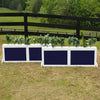 2 Panel Colored Brush Box Horse Jumps Set/2 - Platinum Jumps