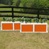 2 Panel Colored Brush Box Horse Jumps Set/2 - Platinum Jumps