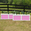 2 Panel Colored Brush Box Horse Jumps Set/2 - Platinum Jumps