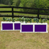 2 Panel Colored Brush Box Horse Jumps Set/2 - Platinum Jumps