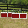 2 Panel Colored Brush Box Horse Jumps Set/2 - Platinum Jumps