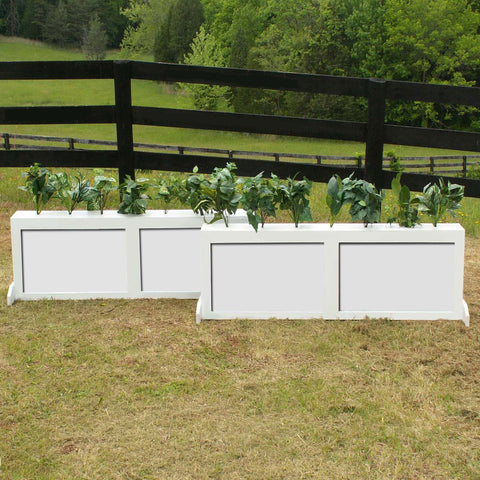 2 Panel Colored Brush Box Horse Jumps Set/2 - Platinum Jumps