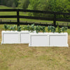 2 Panel Colored Brush Box Horse Jumps Set/2 - Platinum Jumps