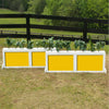 2 Panel Colored Brush Box Horse Jumps Set/2 - Platinum Jumps