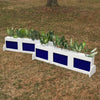 3 Panel Colored Brush Box Horse Jumps Set/2 - Platinum Jumps