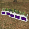 3 Panel Colored Brush Box Horse Jumps Set/2 - Platinum Jumps