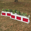 3 Panel Colored Brush Box Horse Jumps Set/2 - Platinum Jumps