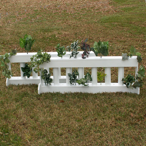 6 Column Double Decker Brush Box Wood Horse Jumps - Platinum Jumps