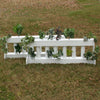 6 Column Double Decker Brush Box Wood Horse Jumps - Platinum Jumps