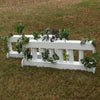 6 Column Double Decker Brush Box Wood Horse Jumps - Platinum Jumps
