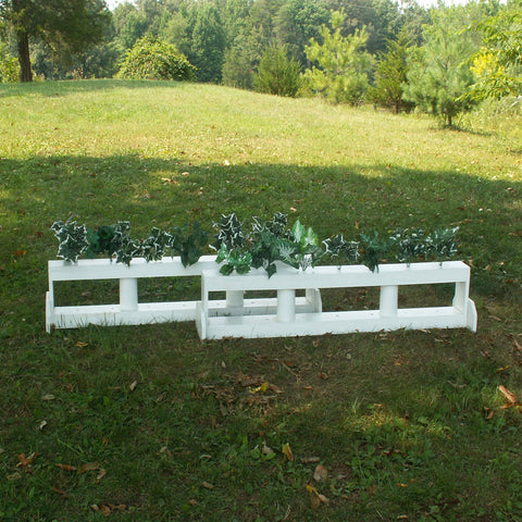 2 Column Double Decker Brush Box Horse Jumps Set/2 - Platinum Jumps