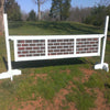 3 Panel Brick Pattern Gate Wood Horse Jumps - Platinum Jumps