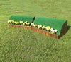 Flower Ledge Roll Top Wall Horse Jumps Set/2 - Platinum Jumps