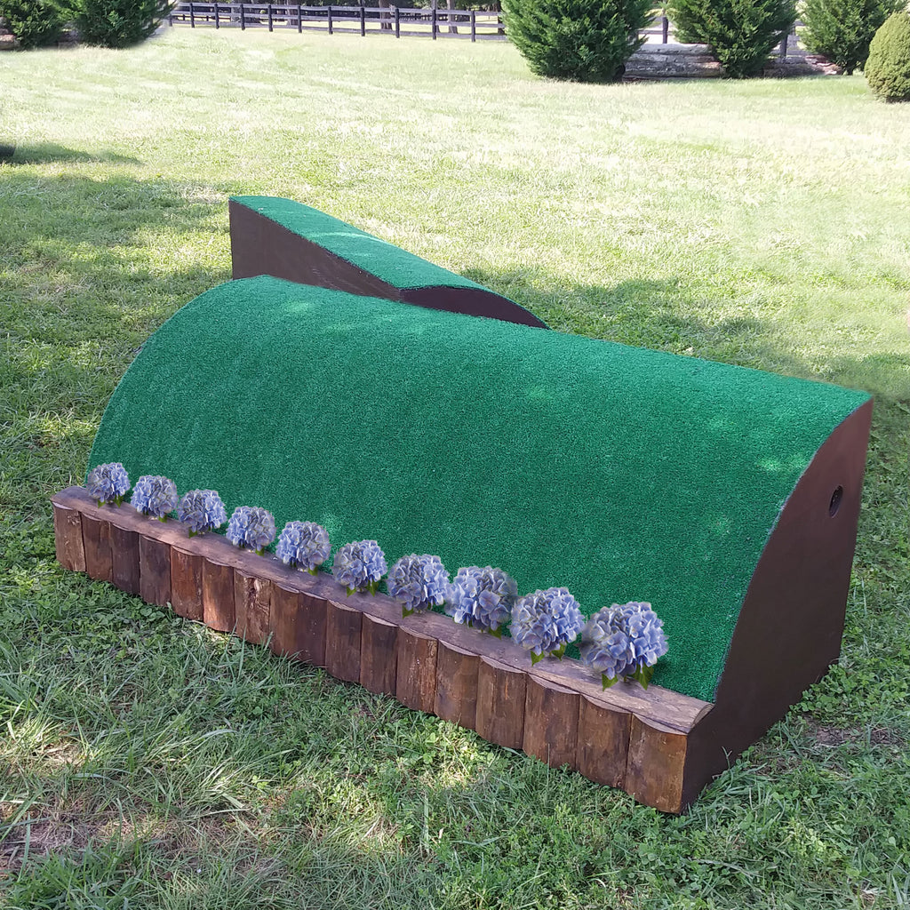 Flower Ledge Roll Top Wall Horse Jumps Set/2 412 Platinum Jumps