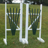 5 Panel Fan Wood Wing Standards Horse Jumps - Platinum Jumps