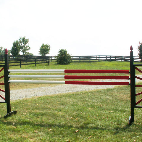 Half & Half Colored ROUND Rails/Poles Wood Horse Jumps B/6
