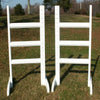Horizontal Rail Wood Wing Standards Horse Jumps - Platinum Jumps