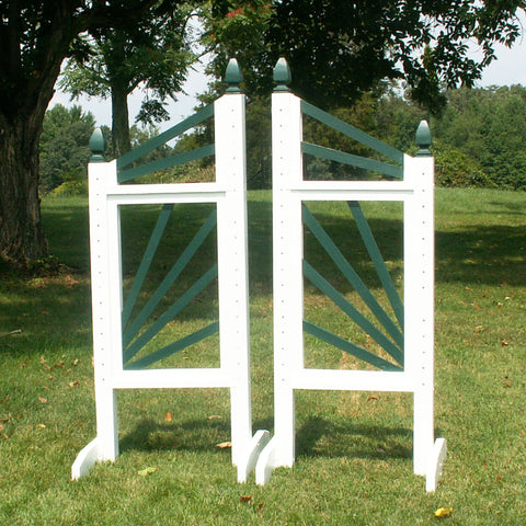 6ft Slant Picket Fan Jumper Wing Standards Horse Jumps #251 - Platinum Jumps