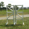 6ft Cut Rail Square Design Jumper Wing Standards #253 - Platinum Jumps