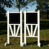 6ft Solid Top Triple Rail "V" Bottom Jumper Wing Standards Horse Jumps #257