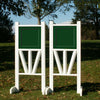 6ft Solid Top Triple Rail "V" Bottom Jumper Wing Standards Horse Jumps #257