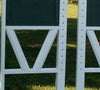 6ft Solid Panel Top Double Rail "V" Bottom Jumper Wing Standards Horse Jumps #258