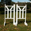 6ft Top "V" Double Bottom Column Rails Jumper Wing Standards Horse Jumps #259 - Platinum Jumps