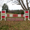 6ft Double Colored Solid Panels Jumper Wing Standards Horse Jumps #260 - Platinum Jumps