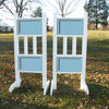 6ft Double Colored Solid Panels Jumper Wing Standards Horse Jumps #260 - Platinum Jumps