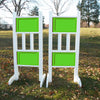 6ft Double Colored Solid Panels Jumper Wing Standards Horse Jumps #260 - Platinum Jumps