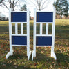 6ft Double Colored Solid Panels Jumper Wing Standards Horse Jumps #260 - Platinum Jumps