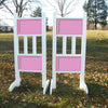 6ft Double Colored Solid Panels Jumper Wing Standards Horse Jumps #260 - Platinum Jumps