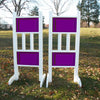 6ft Double Colored Solid Panels Jumper Wing Standards Horse Jumps #260 - Platinum Jumps