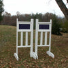 6ft Small Panel Top Double Column Bottom Jumper Wing Standards Horse Jumps #261