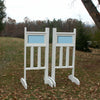 6ft Small Panel Top Double Column Bottom Jumper Wing Standards Horse Jumps #261