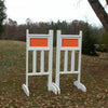 6ft Small Panel Top Double Column Bottom Jumper Wing Standards Horse Jumps #261