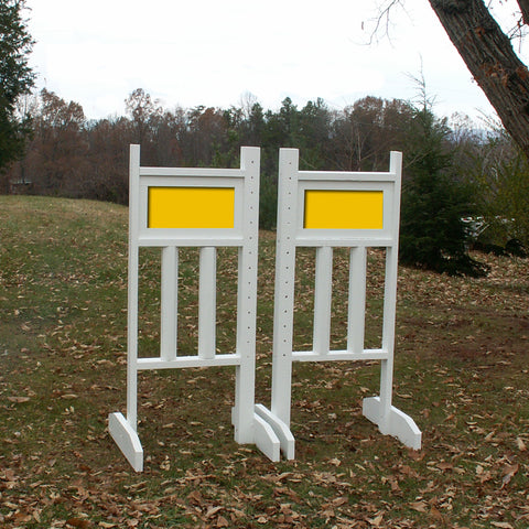 6ft Small Panel Top Double Column Bottom Jumper Wing Standards Horse Jumps #261