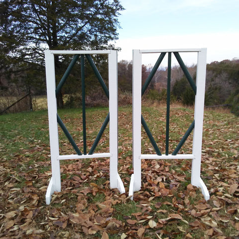 6ft Colored Diamond Jumper Wing Standards Horse Jumps #270