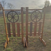 6ft Wagon Wheel Jumper Wing Standards Horse Jumps #271