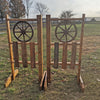6ft Wagon Wheel Jumper Wing Standards Horse Jumps #271