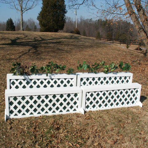 Lattice Panel Brush Box Horse Jumps Set/2 - Platinum Jumps